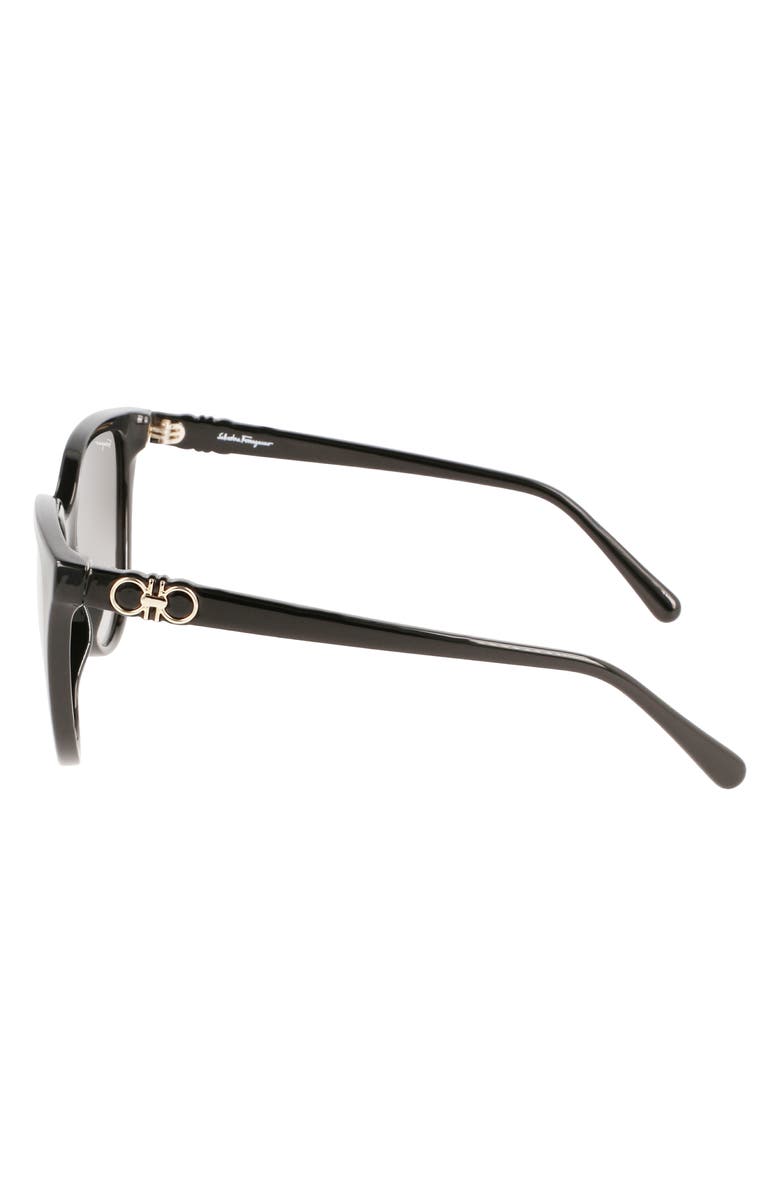 FERRAGAMO 57mm Gradient Cat Eye Sunglasses, Alternate, color, 