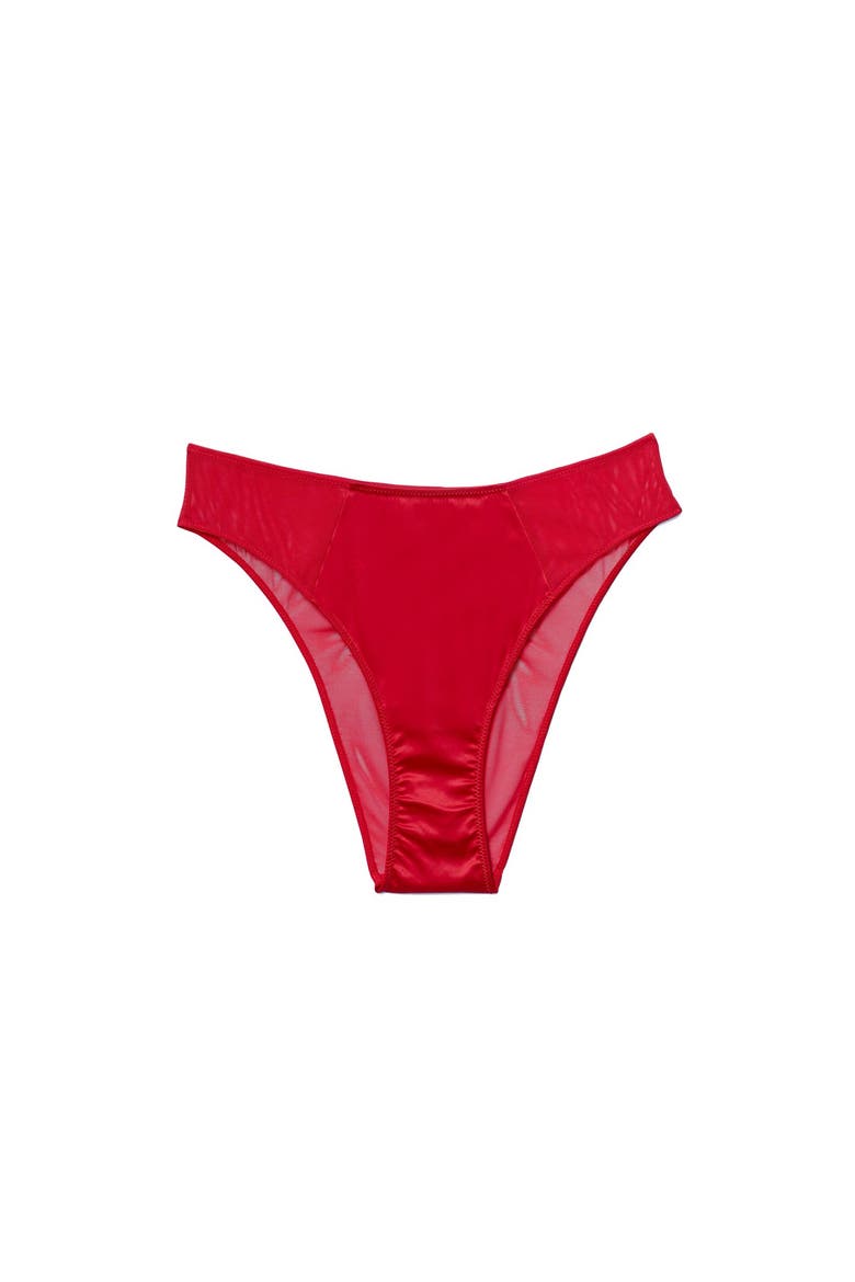 Arianna Brazilian Panties, Alternate, color, Dark red