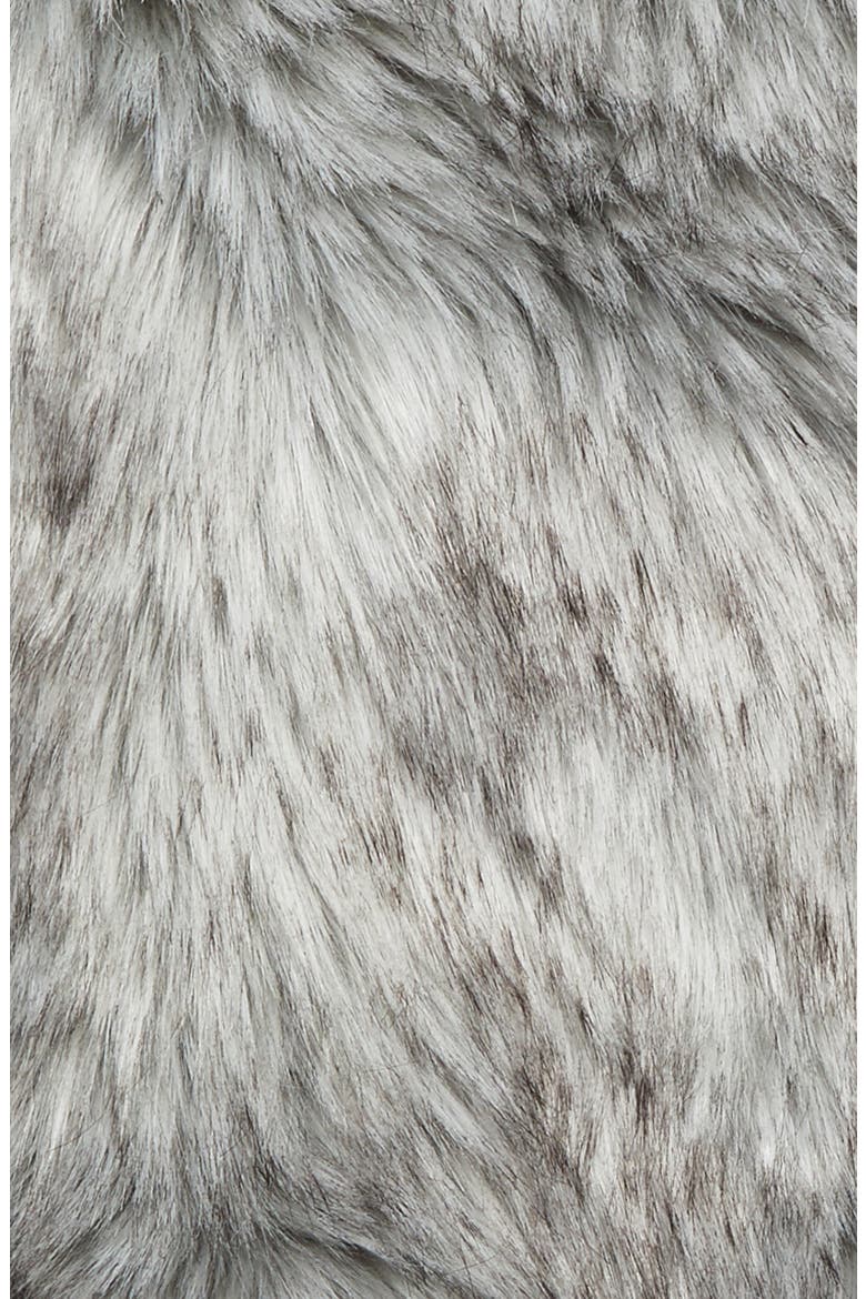 Fox Faux Fur Throw Blanket, Alternate, color, GREY FOX