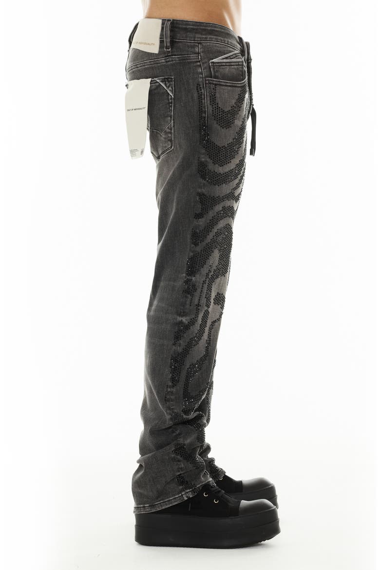 Rebel Embellished Straight Leg Jeans, Alternate, color, SWIRL