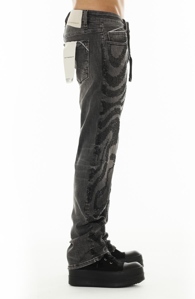 Cult of Individuality Rebel Embellished Straight Leg Jeans, Alternate, color, 