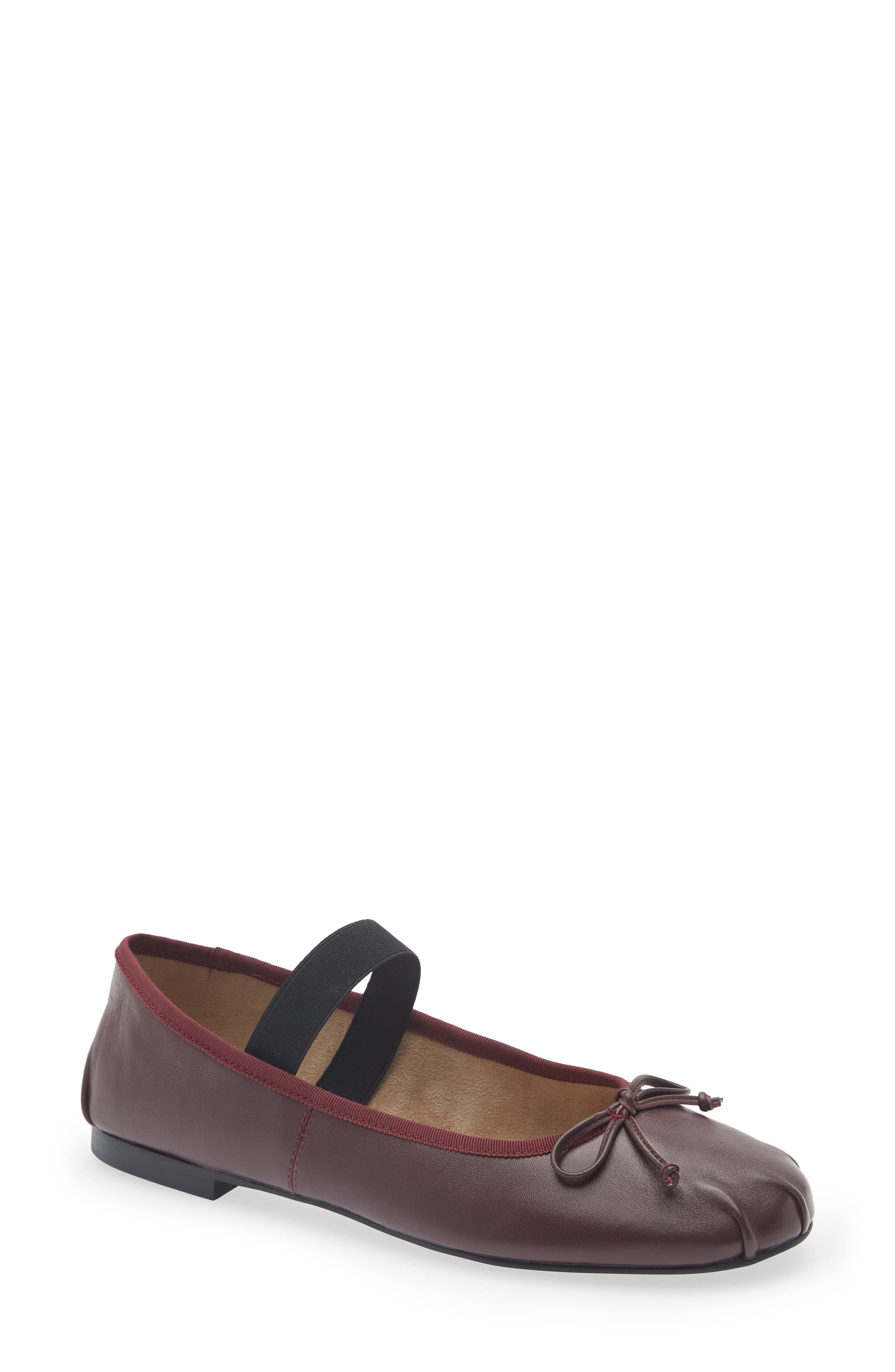 Caspian Mary Jane Flat, Main, color, VINO NAPPA