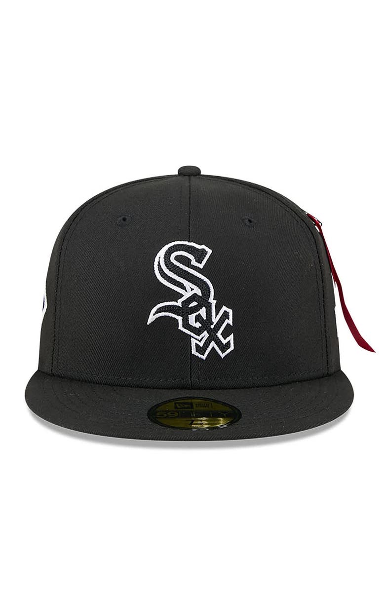 New Era x Alpha Industries Men's New Era x Alpha Industries  Black Chicago White Sox 59FIFTY Fitted Hat, Alternate, color, Black