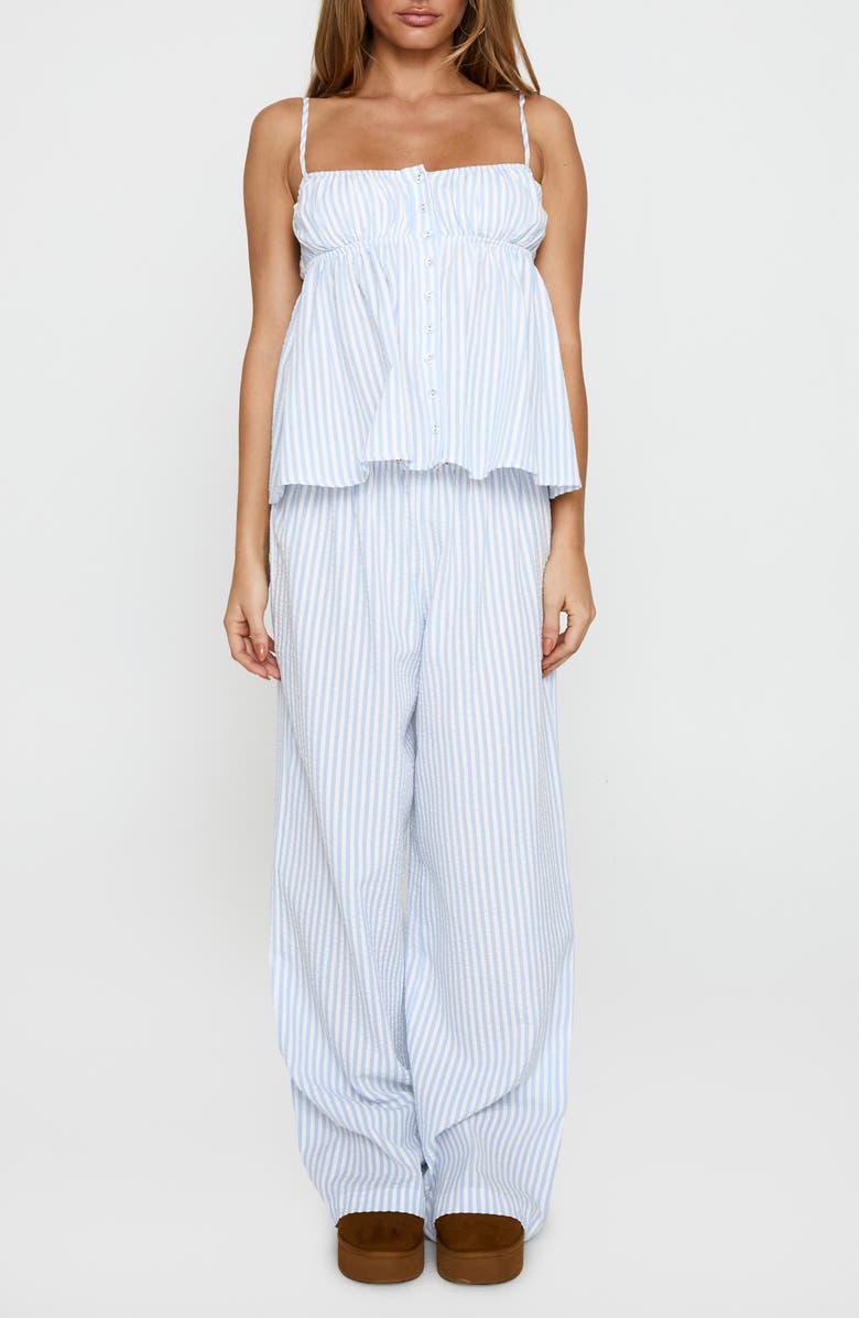 Princess Polly Cassini Tank & Pants Set, Main, color, Blue Stripe