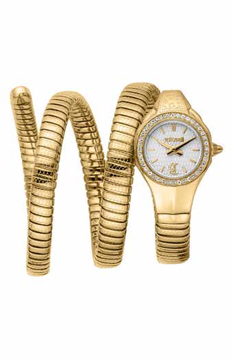 Just Cavalli Snake Bracelet Strap Watch, 22mm x 35.5mm