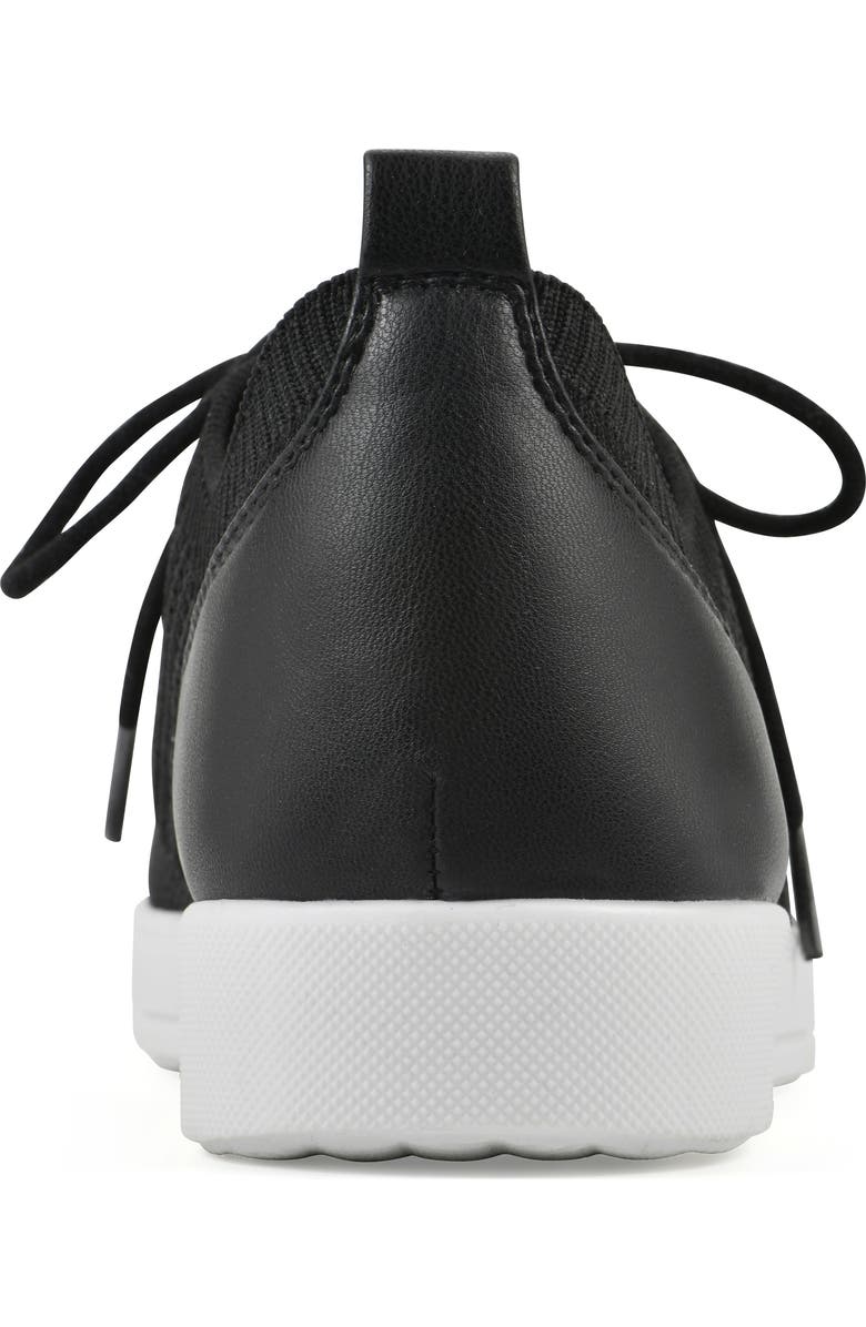 White Mountain Footwear Upscale Knit Sneaker, Alternate, color, Black Fabric