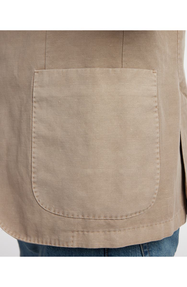 David Donahue The Jackson Soft Tan Cotton & Linen Sport Coat, Alternate, color, Sandstone