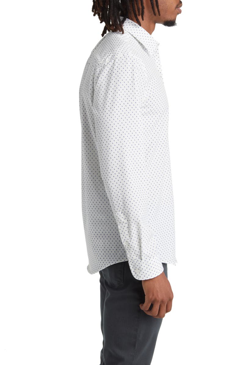 Nordstrom Trim Fit Geo Print Button-Up Shirt, Alternate, color, 