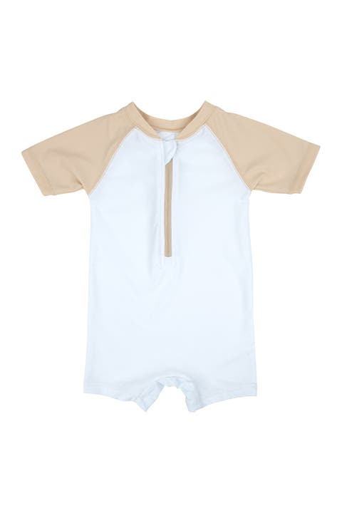 Baby One-Piece Rashguard, UPF 50+ Sun Protection Swimwear