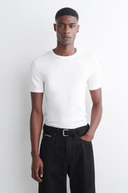 COS Slim Ribbed Cotton T-Shirt