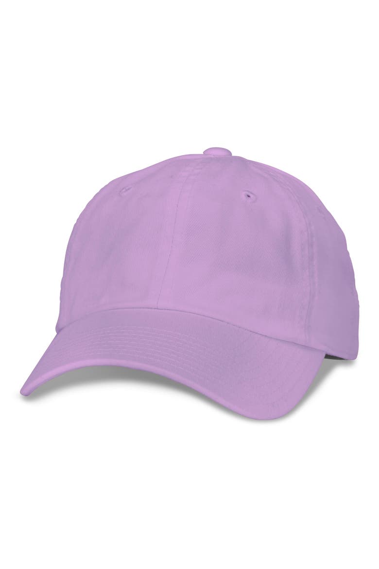 Washed Cotton Baseball Cap, Main, color, PURPLES