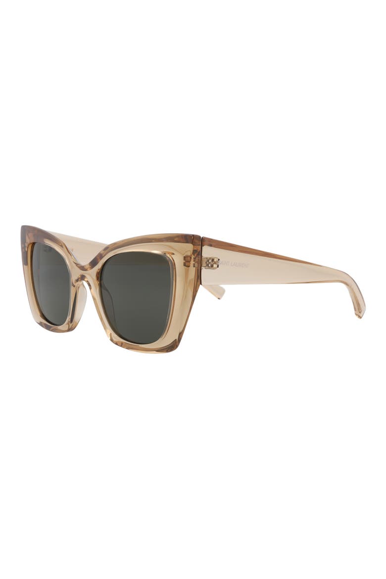 51mm Cat Eye Sunglasses, Alternate, color, BEIGE/ GREY