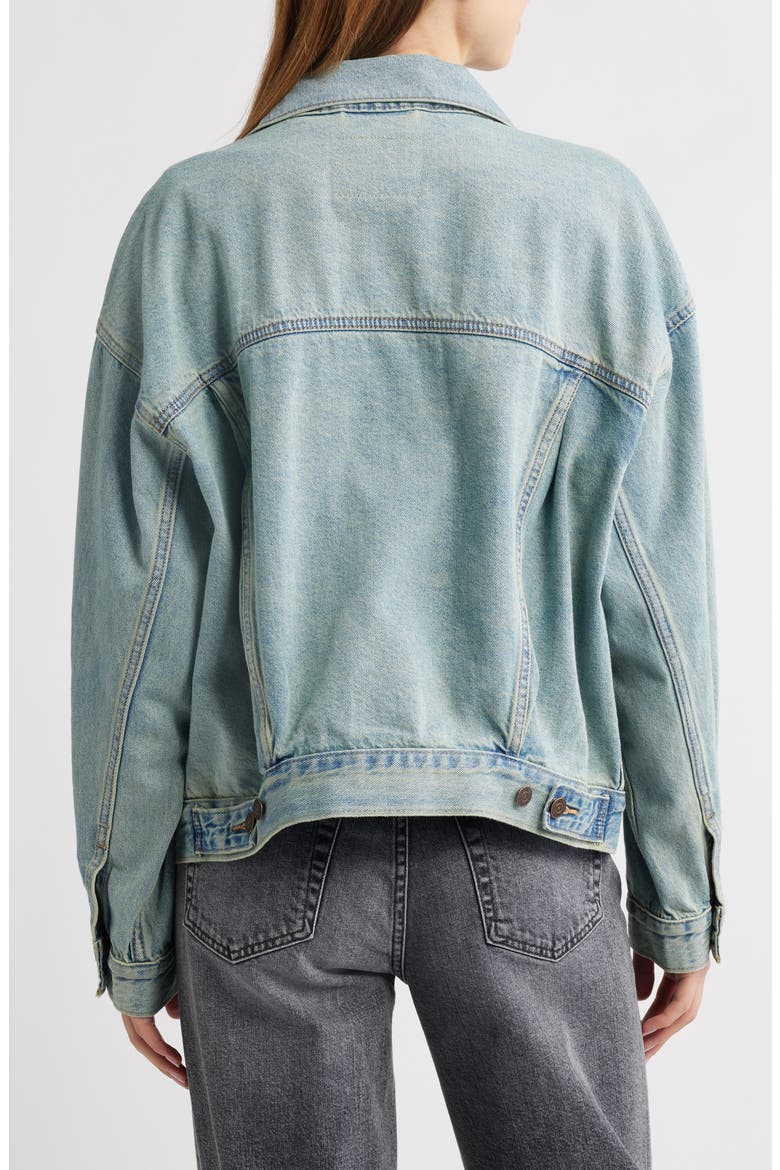 '90s Denim Trucker Jacket, Alternate, color, I TOLD YOU TRUCKER