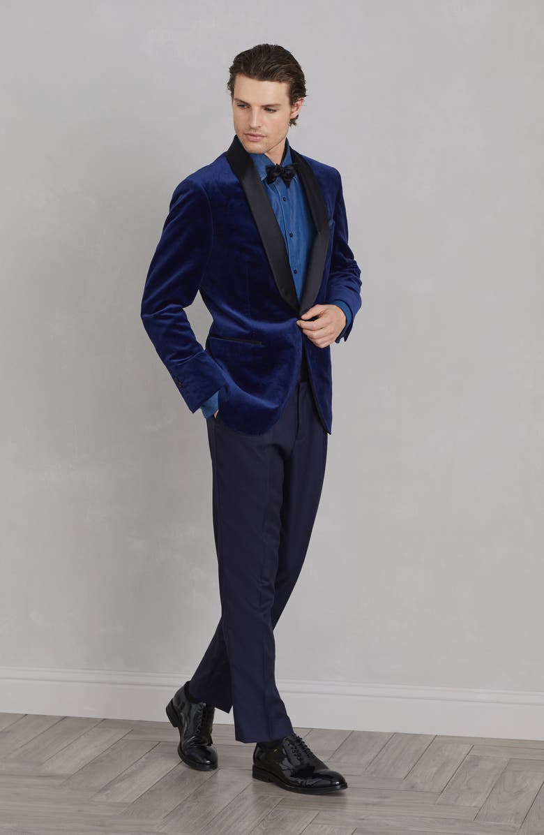 Brunello Cucinelli Lightweight denim tuxedo shirt, Alternate, color, 