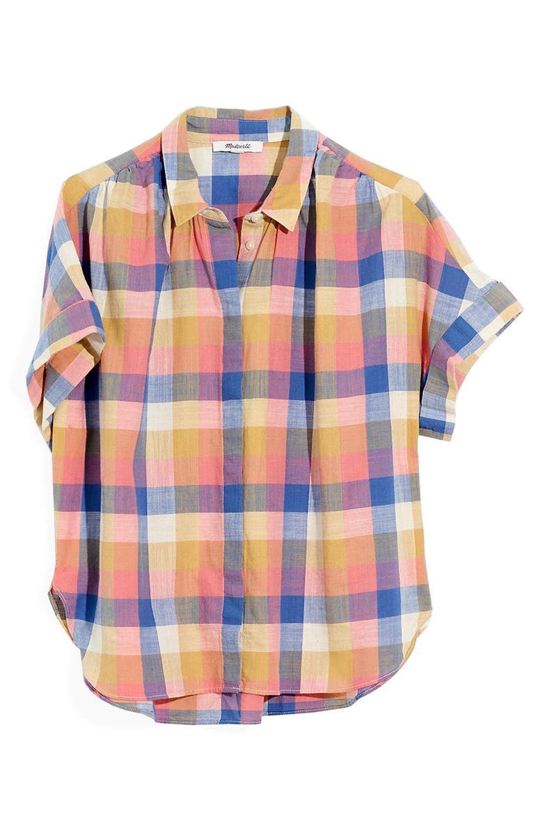 Madewell Rainbow Check Hilltop Shirt, Alternate, color,
