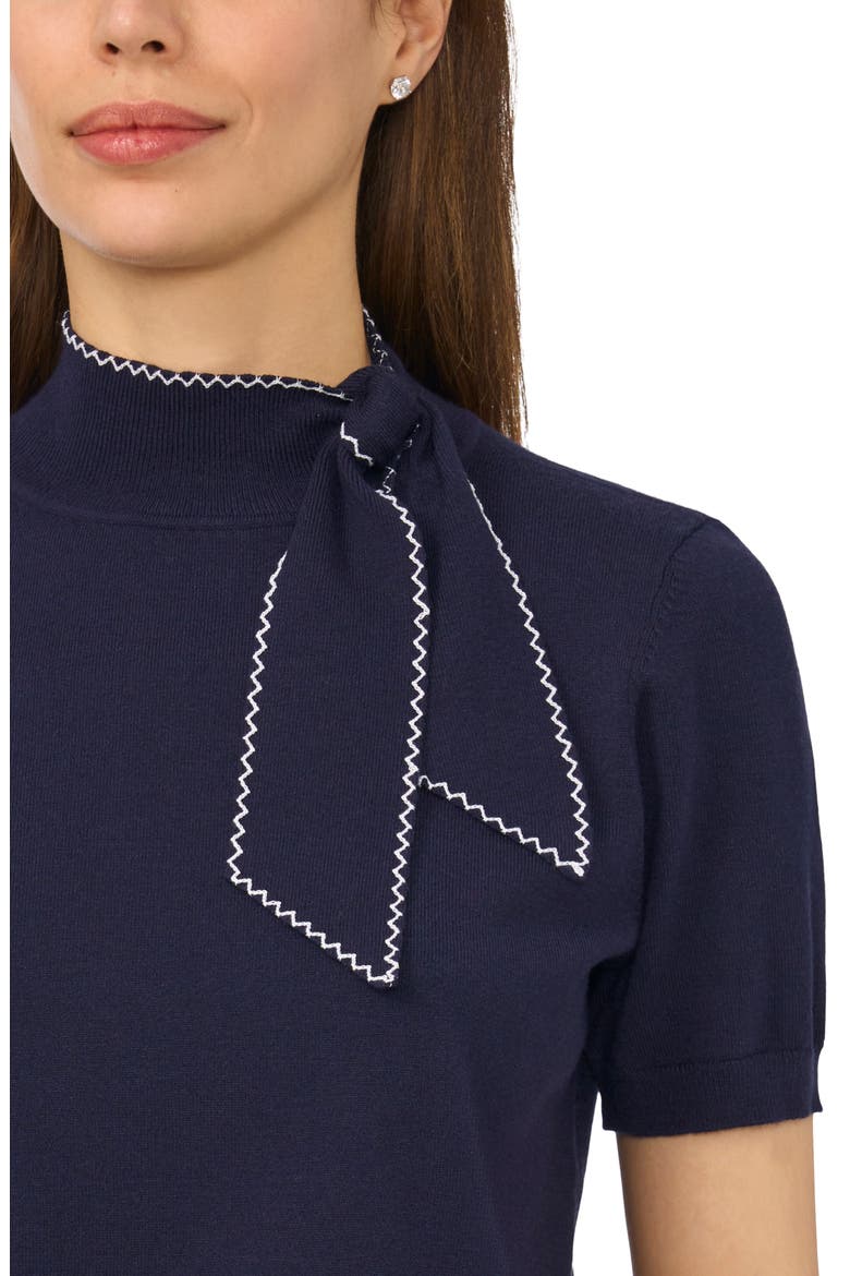 Scarf Tie Sweater, Alternate, color, CLASSIC NAVY