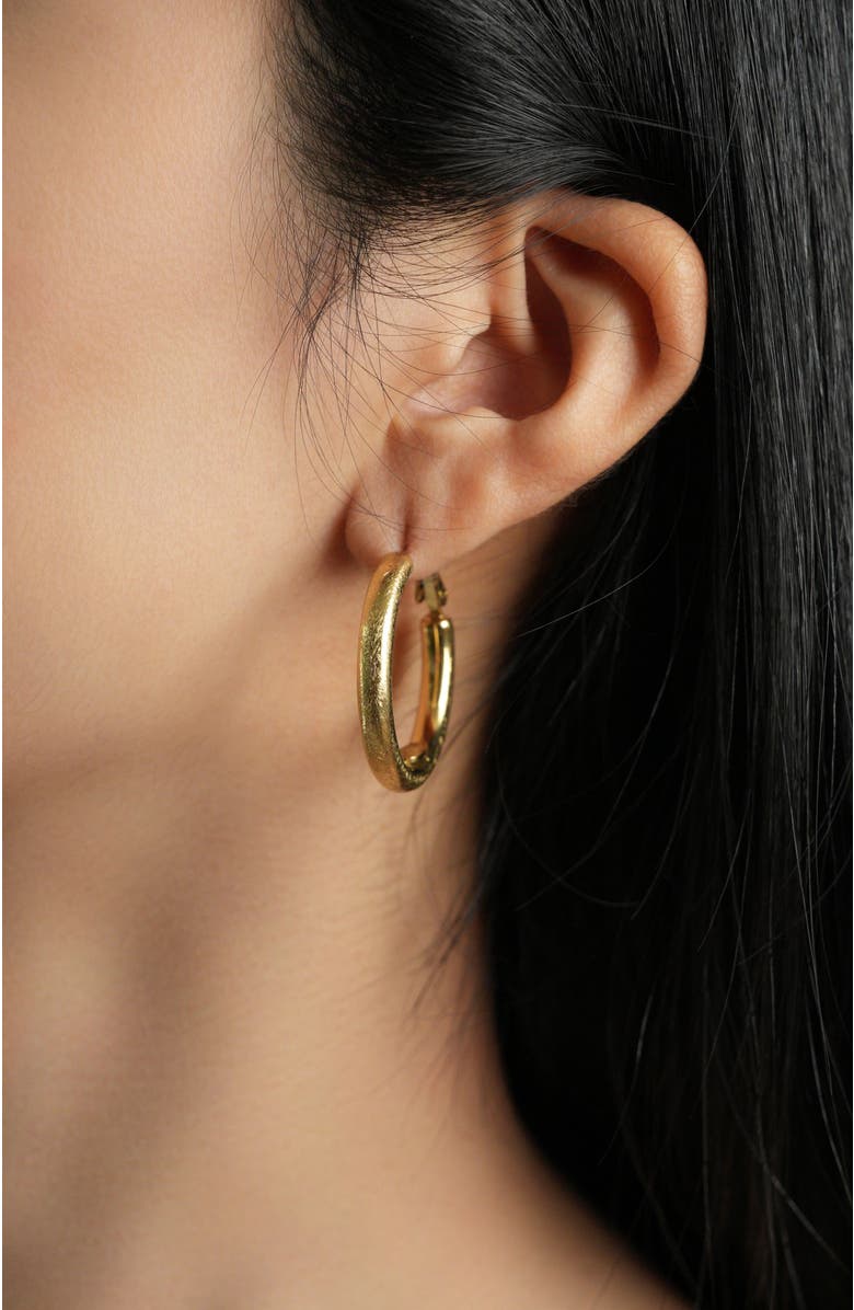 RC RETRO CHIC Retro Small Hoop Earrings, Alternate, color, Gold