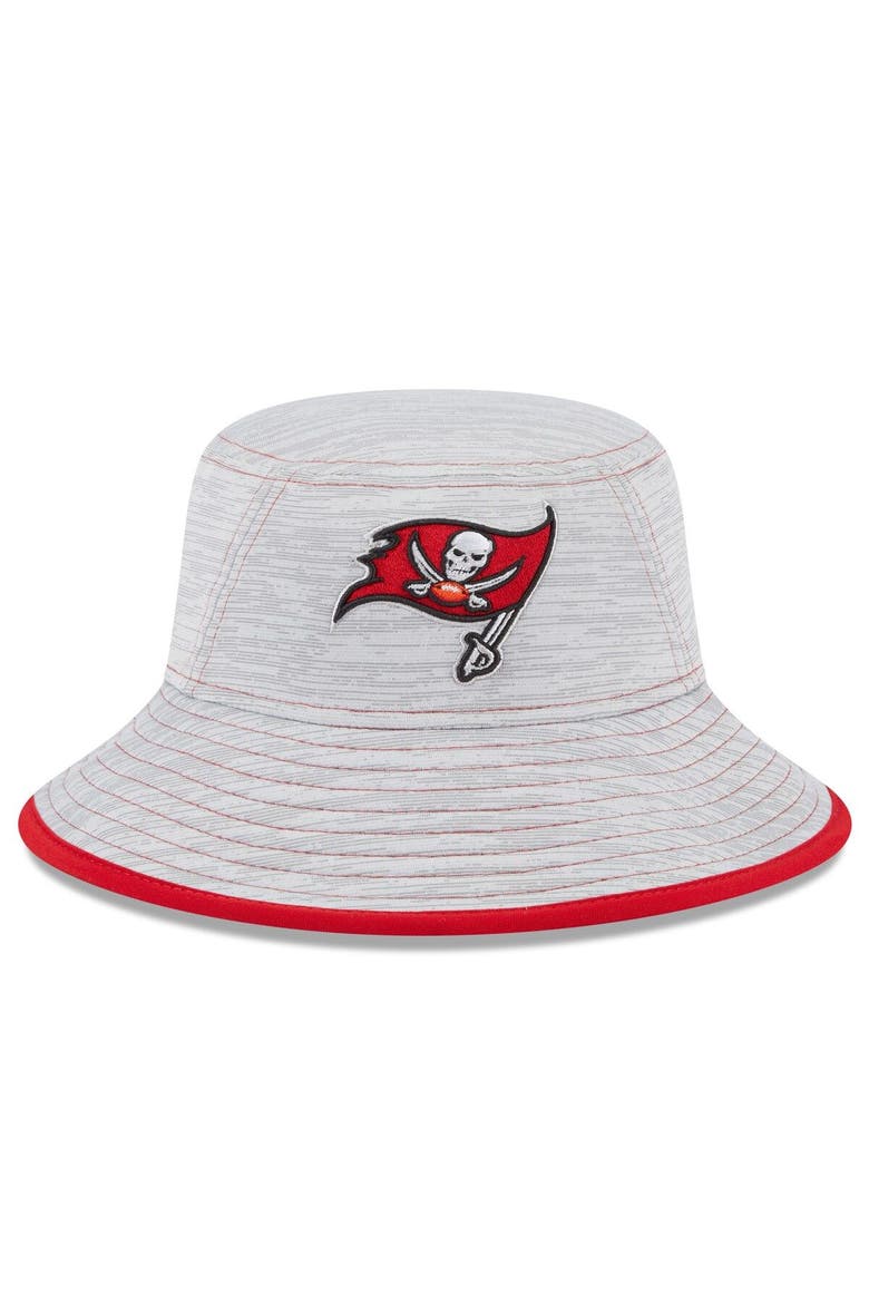 Men's New Era Gray Tampa Bay Buccaneers Game Bucket Hat, Main, color, Gray
