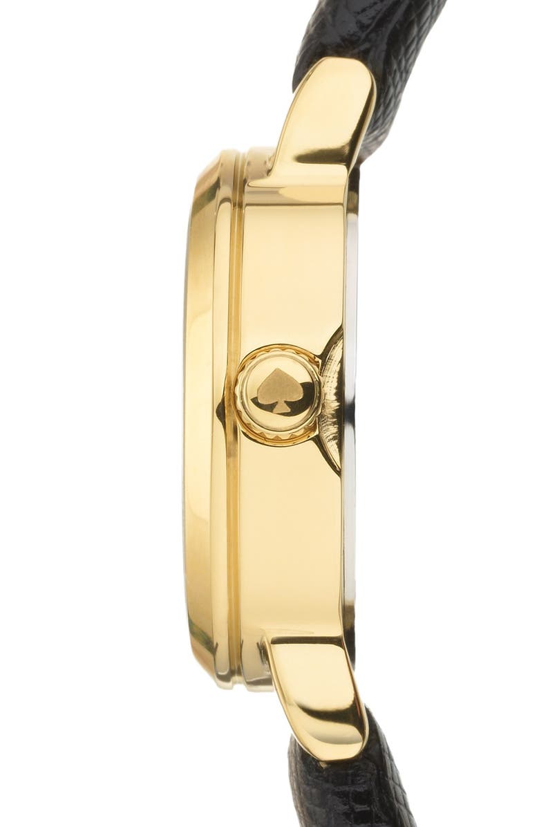 Kate Spade New York 'tiny metro' leather strap watch, 20mm, Alternate, color, 