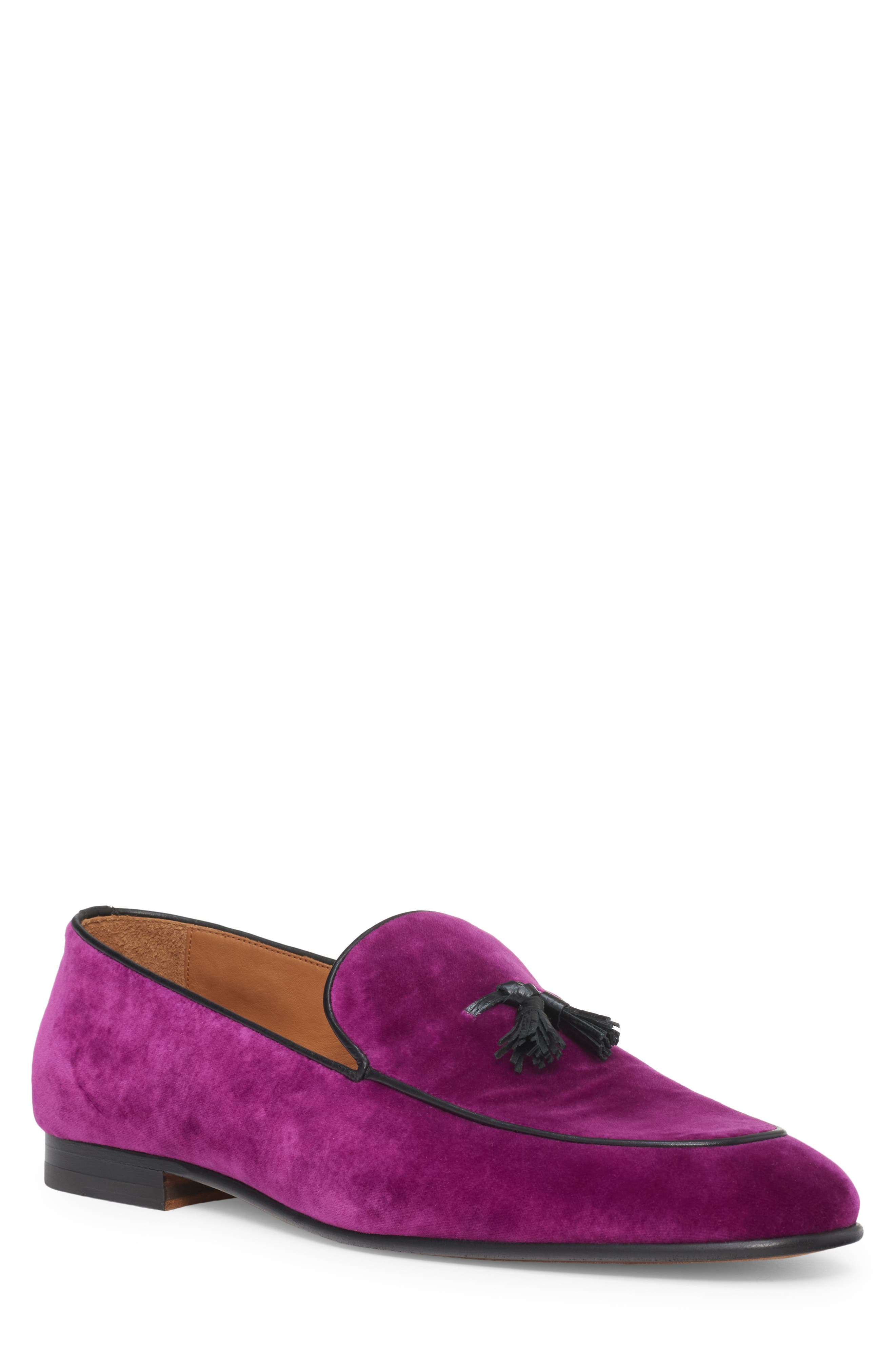 TOM FORD Nicolas Velvet Smoking Slipper, Main, color, 