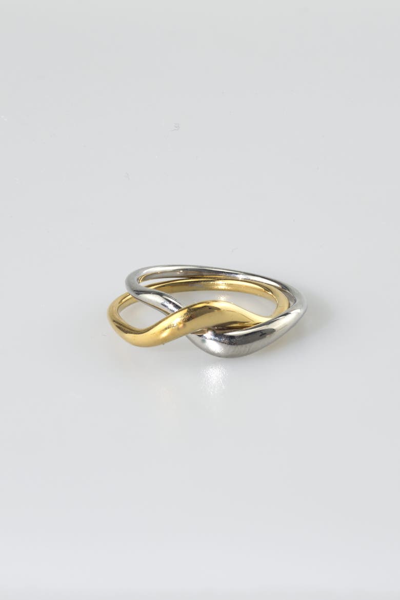 Love Wave Ring, Main, color, Gold-Silver