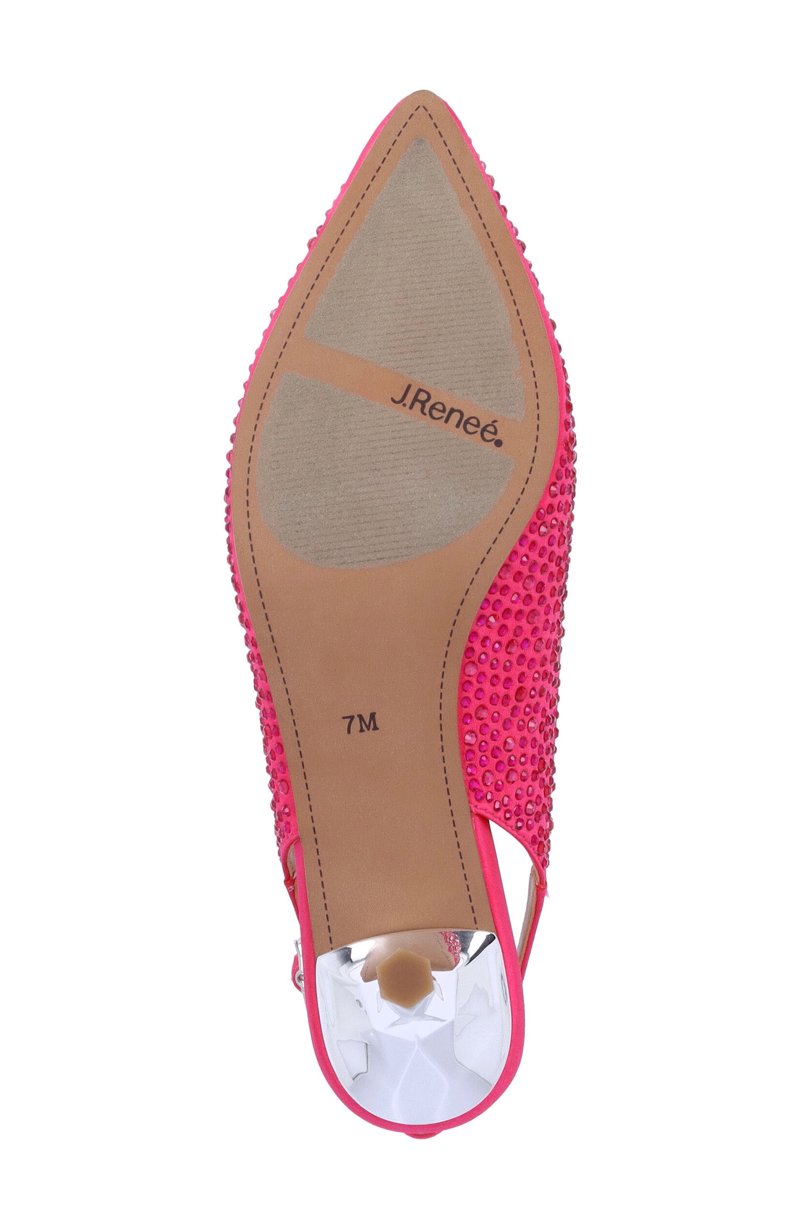 J. Reneé Ferrya Slingback Pointed Toe Pump, Alternate, color, Fuchsia