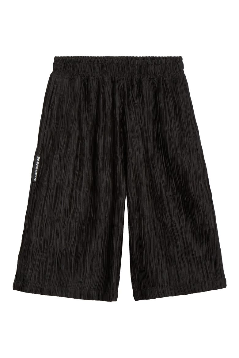 Disguise Pleated Shorts, Alternate, color, BLACK