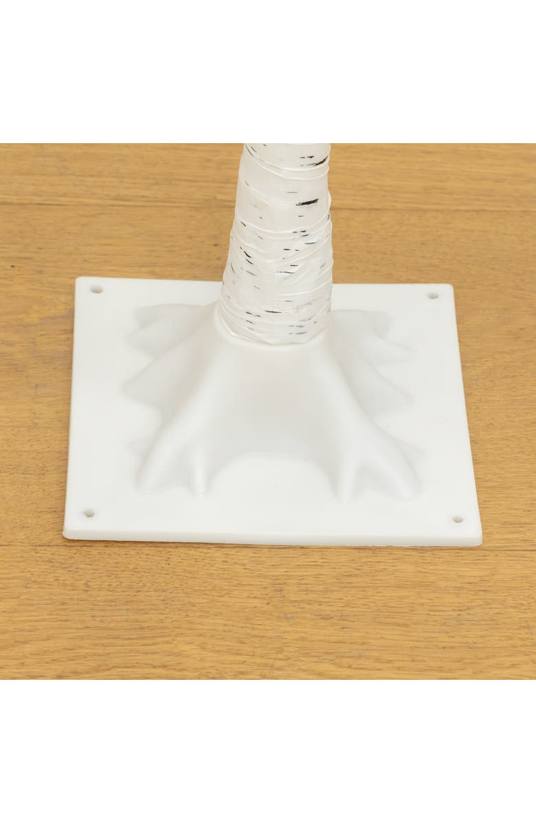 NEARLY NATURAL 4-ft Pre-Lit Artificial Easter Twig Tree with 48 Egg Shaped LED Ornaments, Alternate, color, White