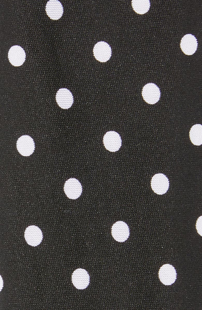 Chelsea28 Polka Dot Jersey Headwrap, Alternate, color, Black- White