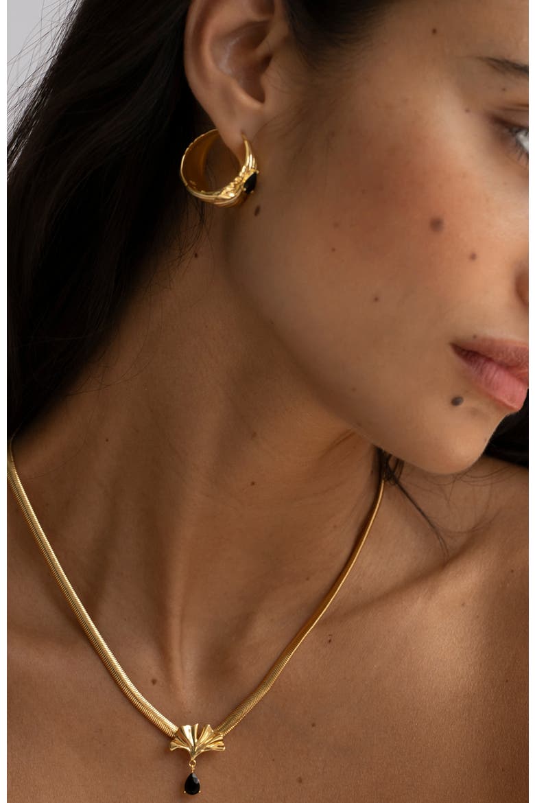 Dolce Oversized Earrings, Alternate, color, Yellow Gold