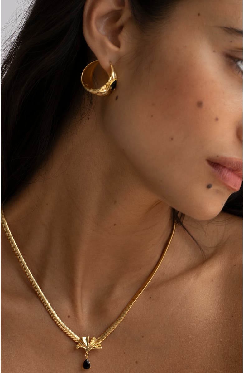 SEREIA OFFICIAL Dolce Oversized Earrings, Alternate, color, Yellow Gold