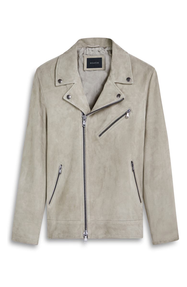 Bugatchi Biker Jacket, Alternate, color, Willow