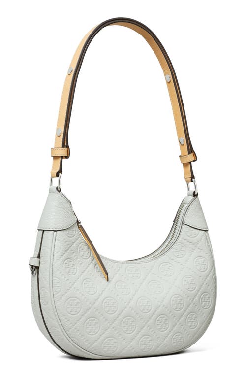 Tory Burch T-monogram Embossed Crescent Shoulder Bag