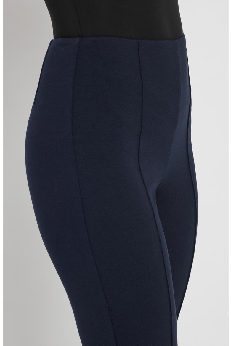 'Lyssentials Elysse Ankle Ponte Pants, Alternate, color, MIDNIGHT