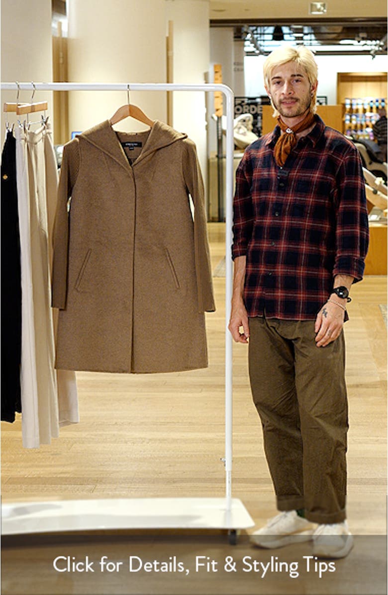 Double Face Wool Blend Hooded Coat, sales video thumbnail