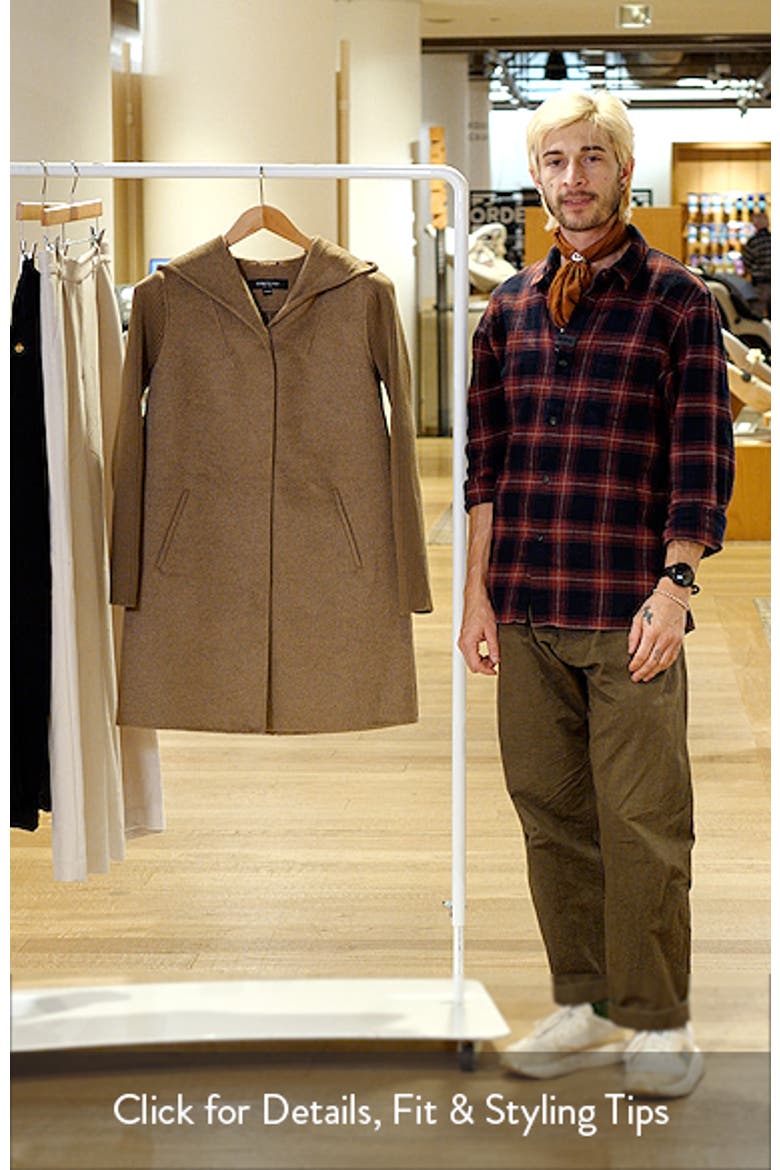 Double Face Wool Blend Hooded Coat video