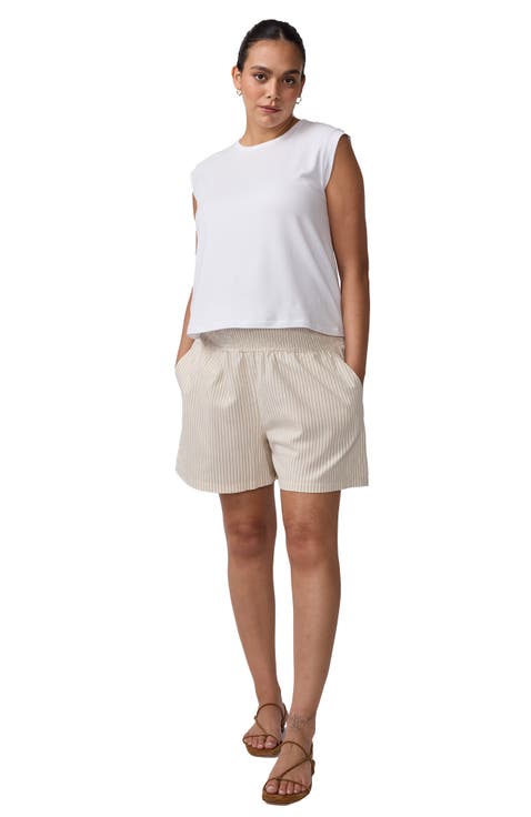 Smocked Linen Short