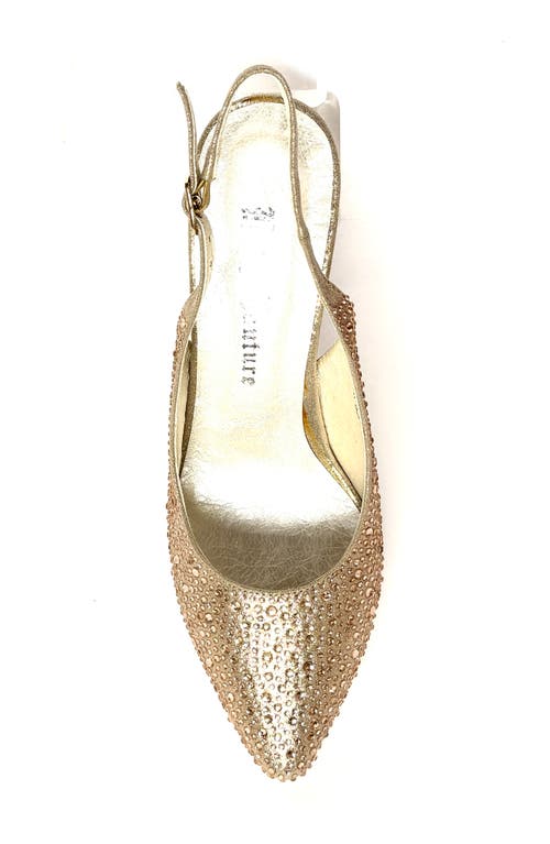 Lady Couture Slingback Pump In Champagne