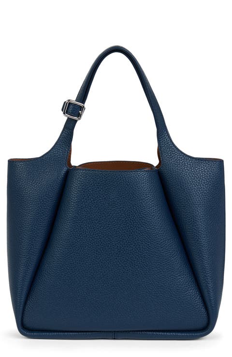 Trapeze Leather Bucket Bag