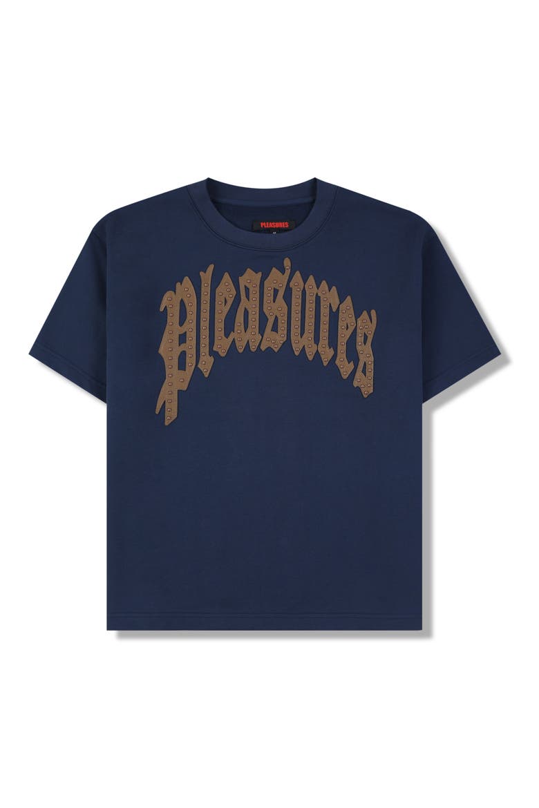 Twitch Studded Appliqué T-Shirt, Alternate, color, NAVY