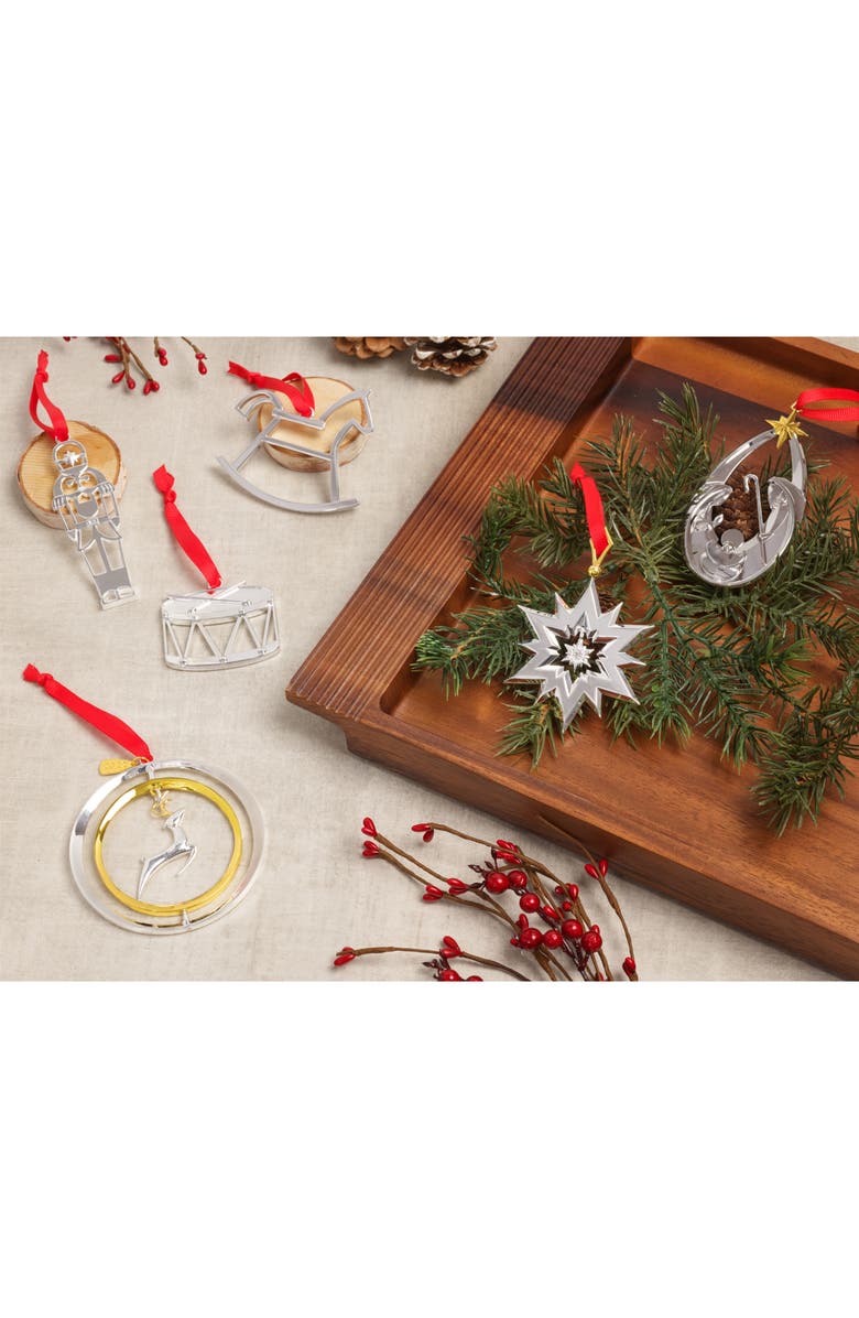 Nambé The Holy Family Ornament, Alternate, color, Silver