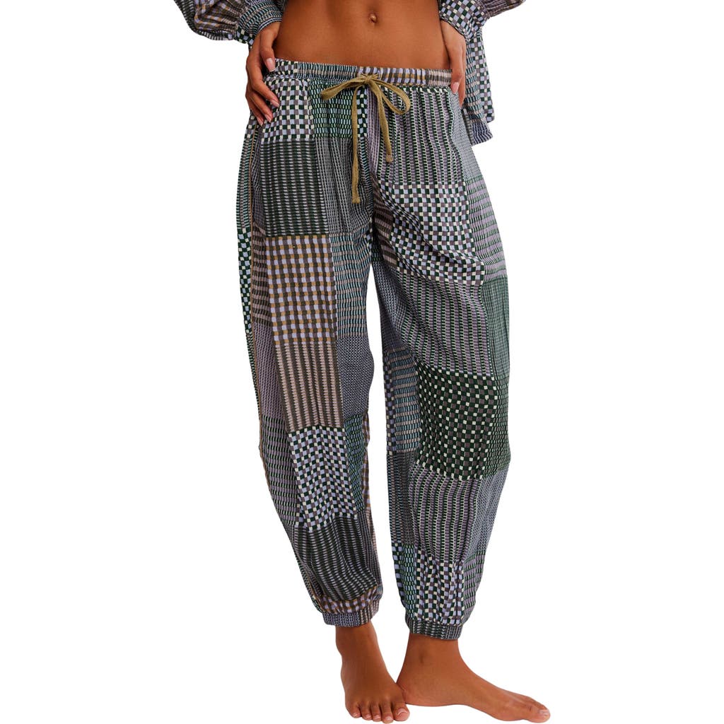 Free People Night After Night Pajama Pants In Multi