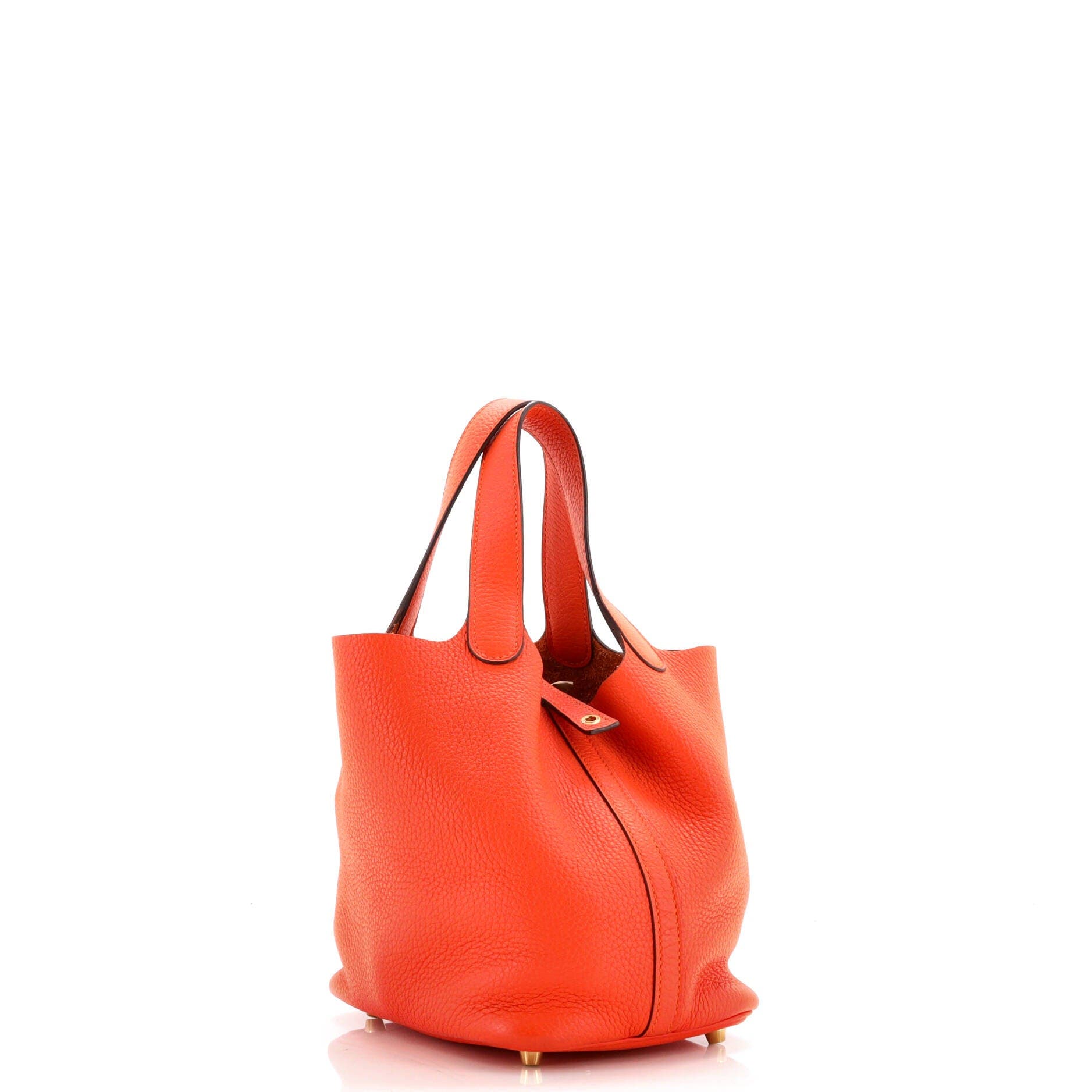 Pre-Owned Hermes Picotin Lock Bag Clemence PM, Alternate, color, Feu