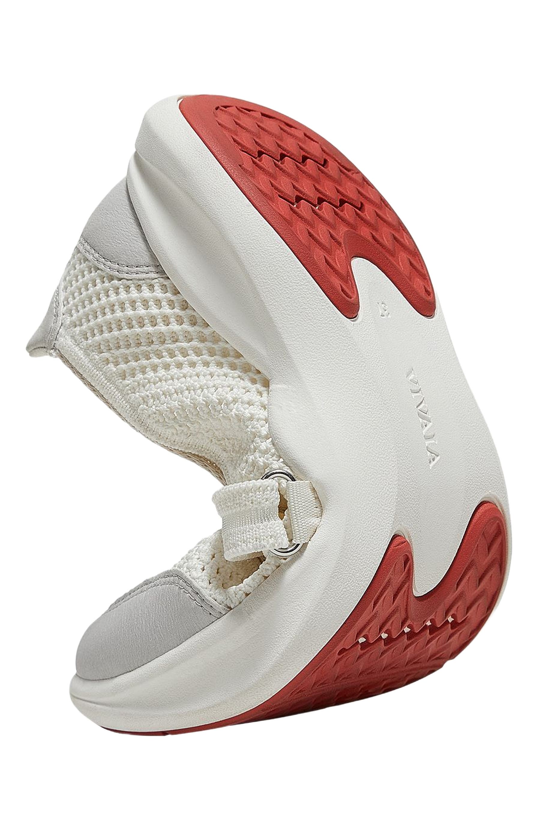 VIVAIA Round-Toe Mesh Mary-Jane Sneaker Flats, Alternate, color, Spot Natural Flower Grey