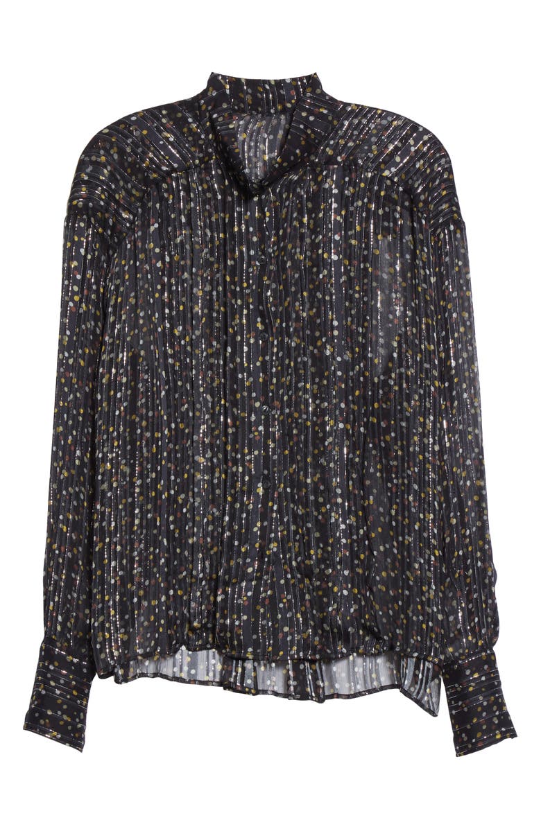 rag & bone Carina Button-Up Blouse, Alternate, color, 