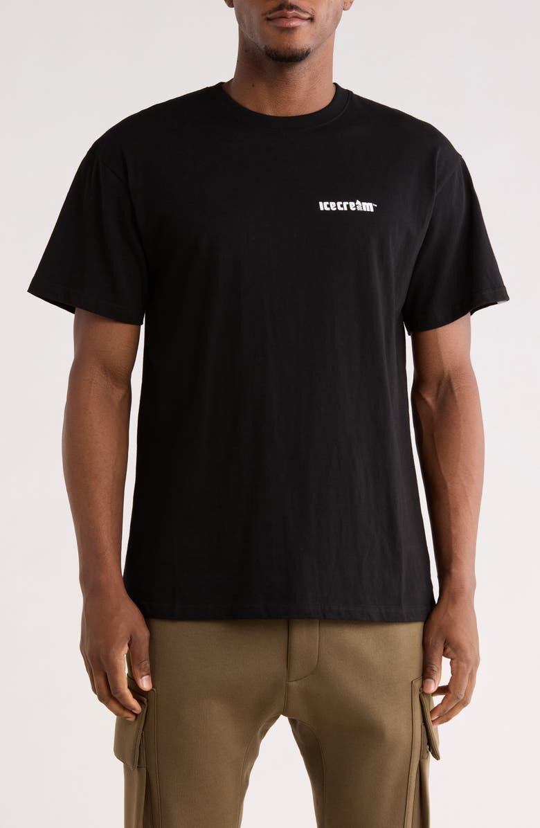ICECREAM Eye See Graphic T-Shirt, Main, color, Black