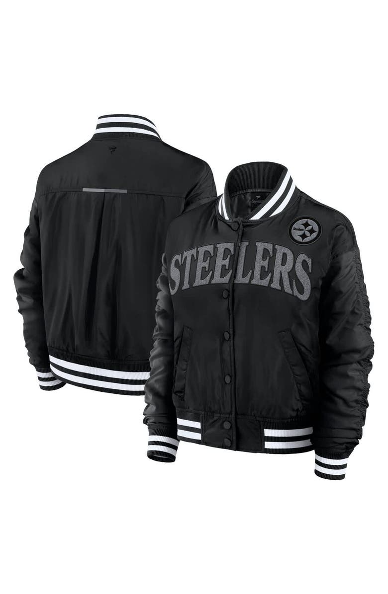 FANATICS Women's Fanatics  Black Pittsburgh Steelers Elements Wave Full-Snap Jacket, Main, color, Black