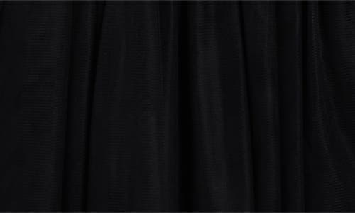 Doe A Dear Kids' Bow Crystal Embellished Long Sleeve Tulle Dress In Black