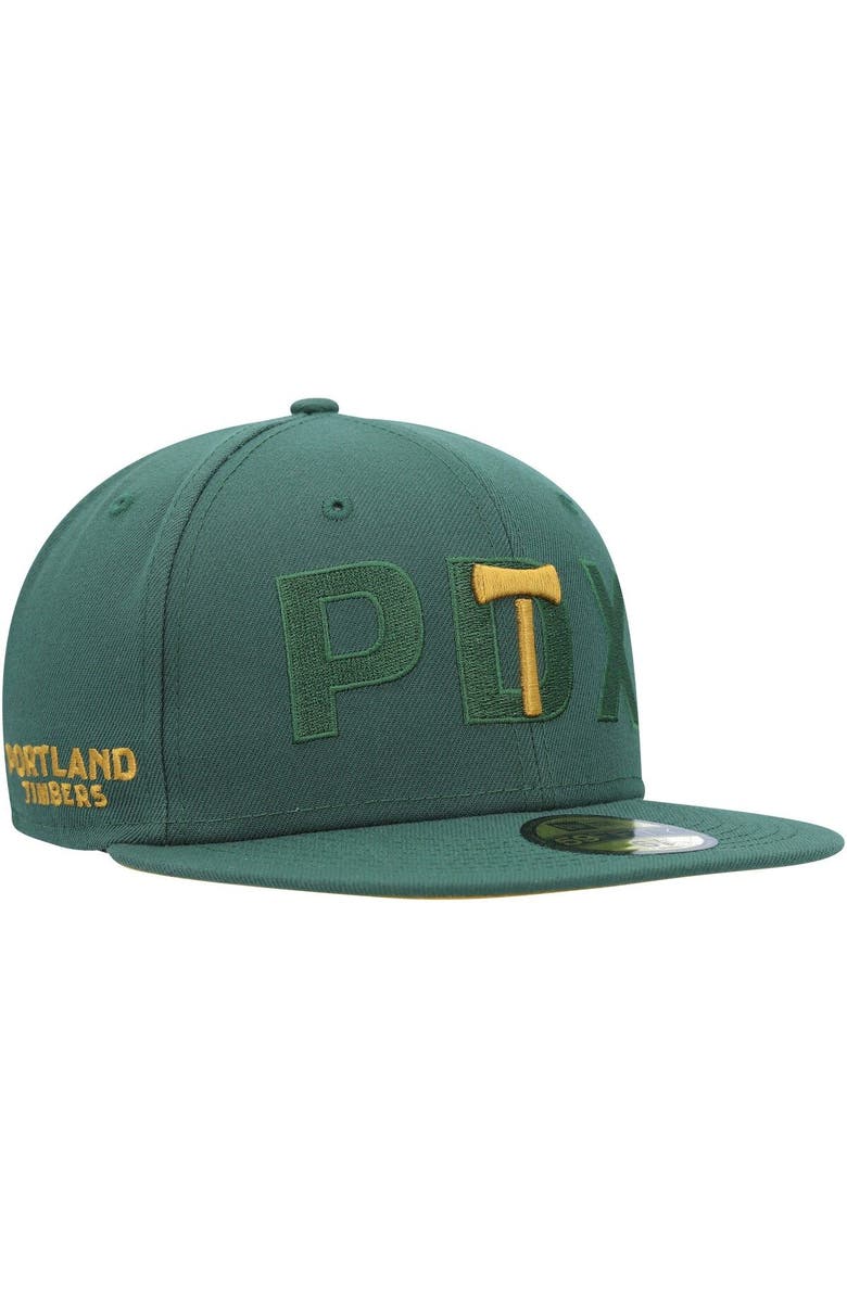 New Era Men's New Era Green Portland Timbers Kick Off 59FIFTY Fitted Hat, Main, color, Green