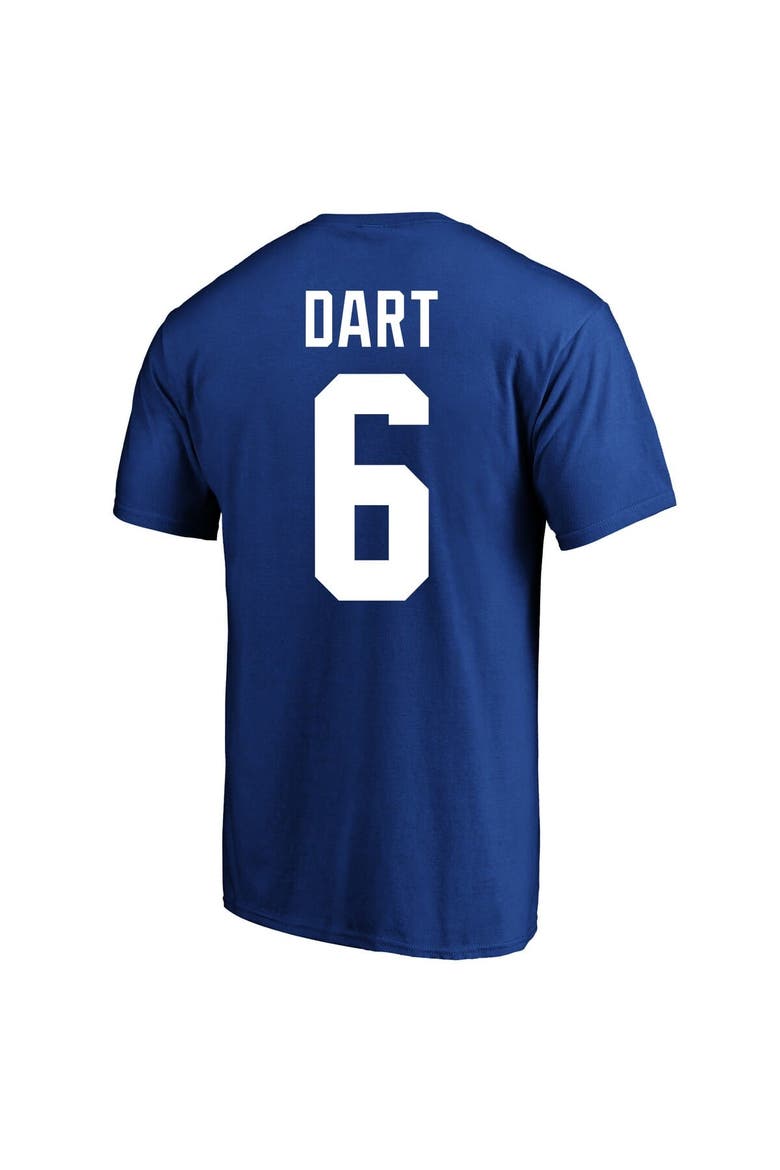 Men's Fanatics Jaxson Dart Royal New York Giants Big & Tall Name & Number T-Shirt, Alternate, color, Royal